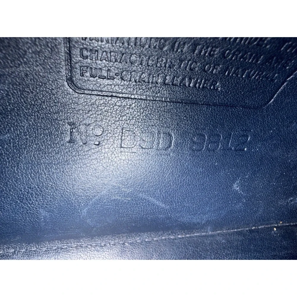 Vintage Coach 9812 Ridgefield Bag Navy Blue Glovetanned Leather Turn Lock USA